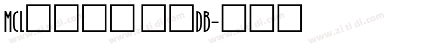 MCL株式会社 雅黑DB字体转换